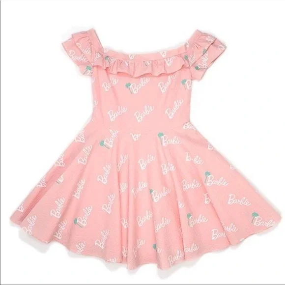 NIB Stitch Shoppe X Barbie™ Palm Tree Logo "Lizzy" Date Night Dress Size 1X - Picture 2 of 8